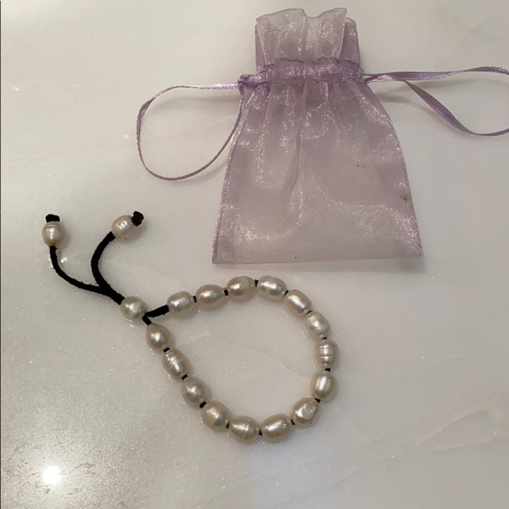 Pearl Drawstring Bracelet